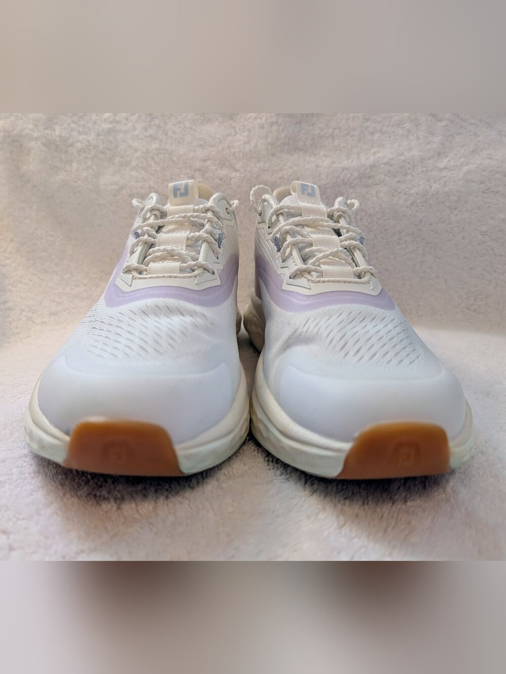 Foot Joy Quantum Golf Shoes Ortholite White Lavender Like New 7.5 - Picture 7 of 9